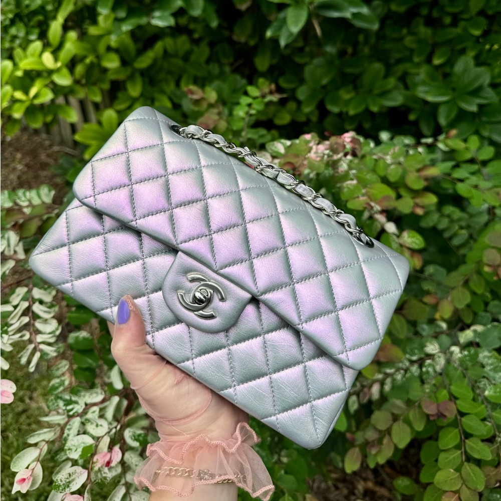 Chanel Small 21K calfskin Iridescent DF